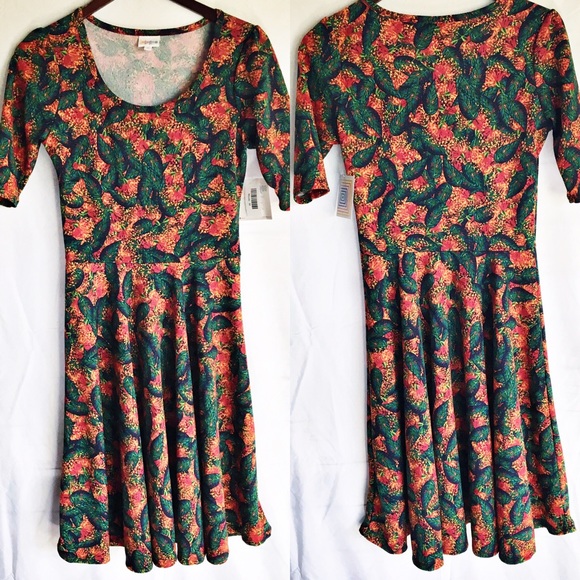 LuLaRoe Dresses & Skirts - LuLaRoe Nicole medium dress botanical floral
